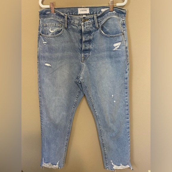 Frame Denim Le Original straight leg high rise in clash​ - Picture 10 of 10